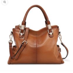 New Kattee Women’s Genuine Leather Satchel Purse 