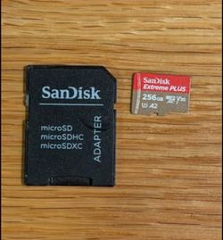 Sandisk 256GB Micro SD XC v30