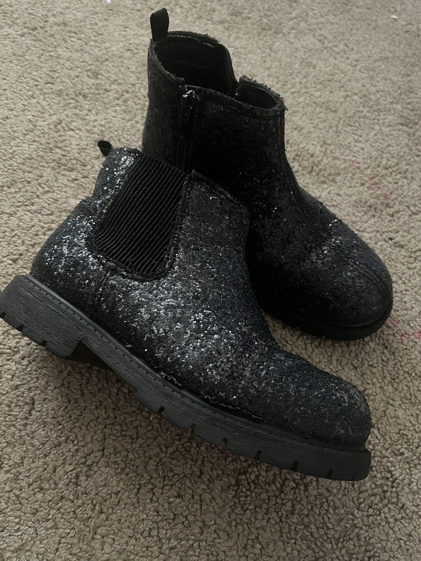 Girls Glitter Boots Size 1
