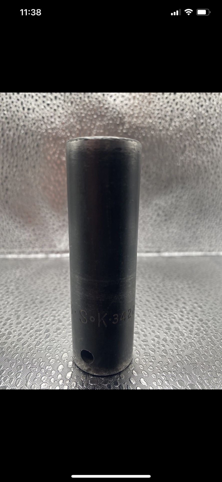SK TOOLS USA 34220 1/2” Drive 5/8” Impact Socket 3” Deep High 6 Point Used Works