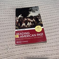 Reading The American Past 