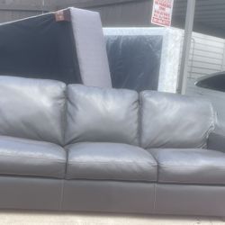 Leather couches Like New Small Scar On The Side 