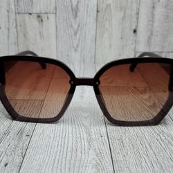 Brown Squared Shaped Burberry Shades