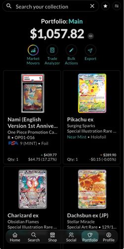 Lot card collection