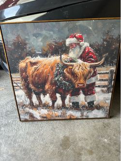 Santa Christmas canvas