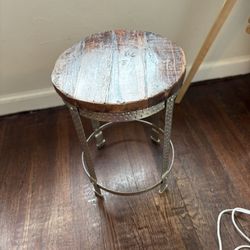 Rustic Industrial Bar Stool 