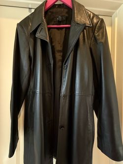 Black Leather Coat / Jacket