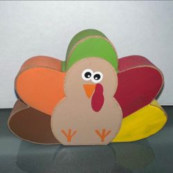 Turkey Tiered Tray Little Wood Sign 