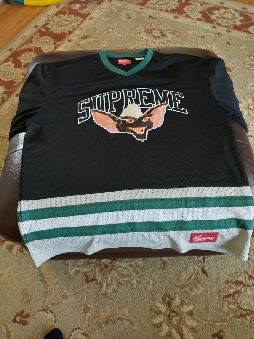 Supreme Gremlins Hockey Jersey Black Size L and S