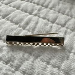 Vintage 12K GF Small Filagree Border High Polished Bar Pin.
