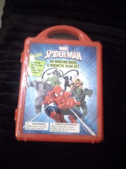 Spiderman Book and Magnetic Play Set