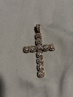 Iced Out Cross Pendant