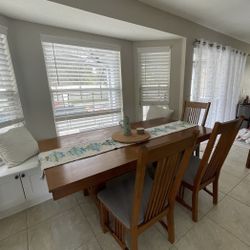 Used Wood Dining Room Table Set with 8 Chairs - Best Offer