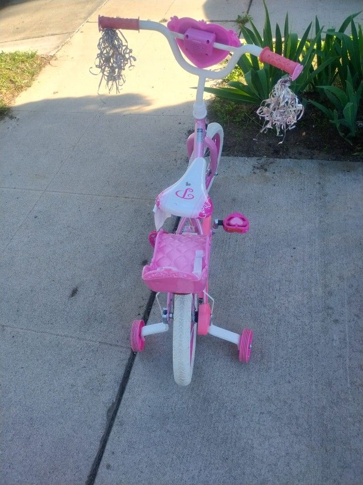 Kids Pink Bike w/ Training Wheels