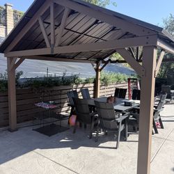 13x15 Metal Hardtop Gazebo