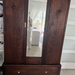 Antique Armoire Wardrobe Cabinet Closet