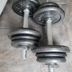 adjustable 20lbs Dumbells Weights