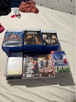Switch games and ps5 games