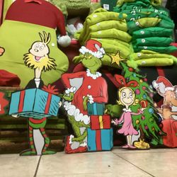 Grinch Christmas Yard Stake 