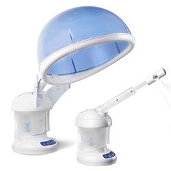 2 in 1 Hair and Facial Steamer with Ozone, Home & Salon Use, Blue