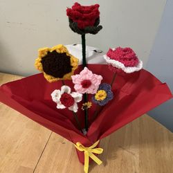 Crochet Flower Boquet