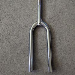 NEW CHROME BMX TUBE FORKS FOR 20" BICYCLES, SEE PICS FOR SPECS