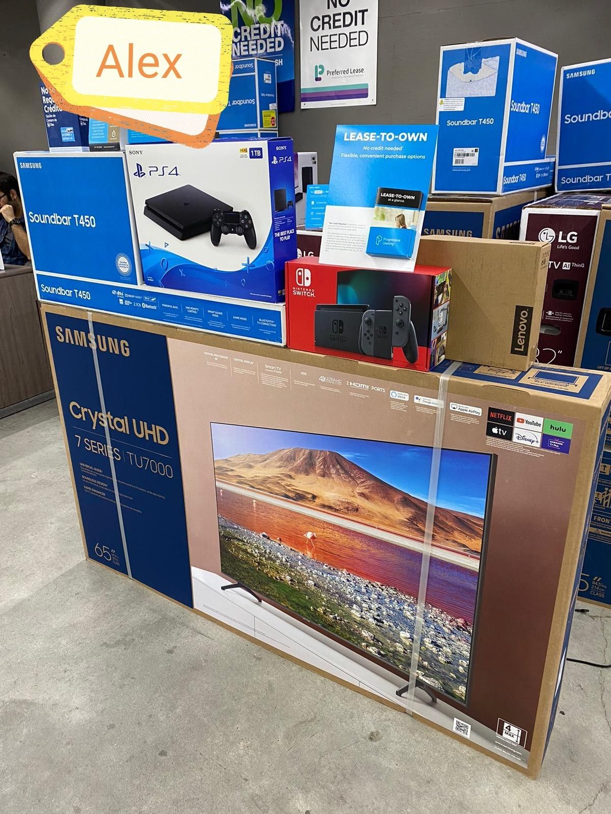 🔥🔥SAMSUNG 65" Smart 4K TV 🔥🔥with ps4 or Soundbar or gaming console or tablet or laptop 👏👏 No credit check