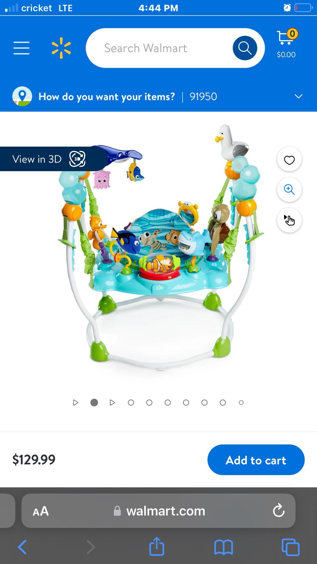 Disney Baby Jumper Finding Nemo