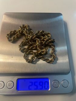 18k gold rope chain