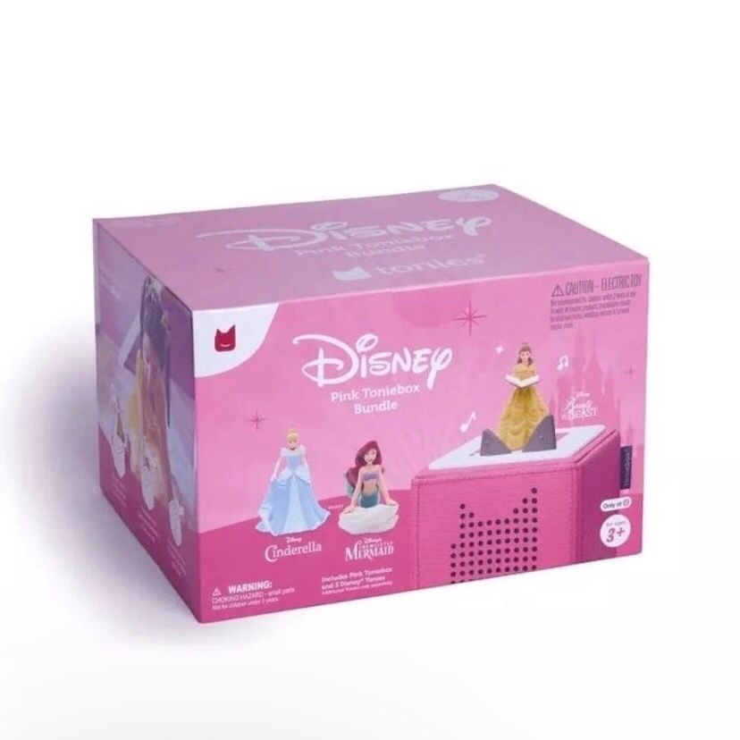 Brand New In Box - Tonies Disney Bundle with Belle, Cinderella & Ariel - Pink