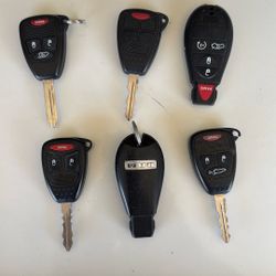 Dodge and Jeep Chrysler remotes key fobs
