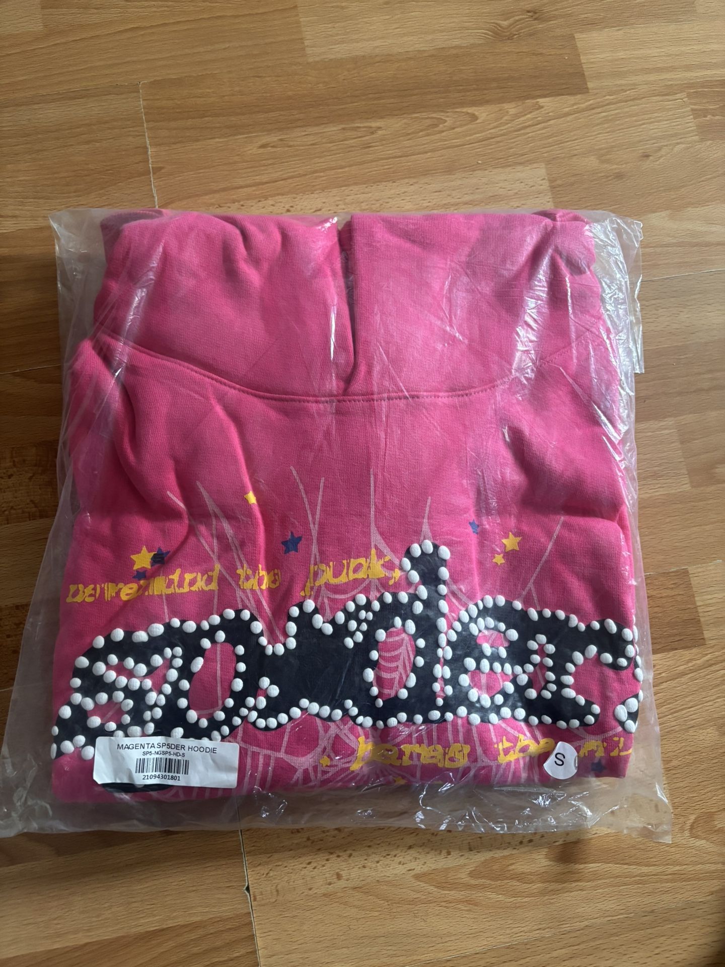 Pink Spider Hoodie - Size S