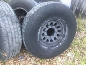 Chevy 8 lug rims with tires