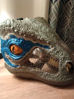 Jurassic world Dinosaur Velociraptor Halloween MASK WITH SOUNDS