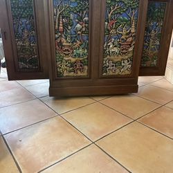 Handcrafted Bar Cabinet From Thailand  