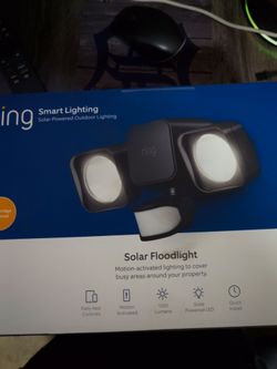 Brand new ring solar power flood light