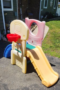 Slide w basketball hoop
