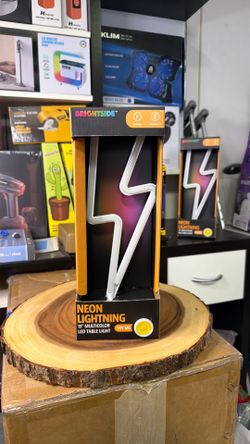 Brightside Neon Lightning 13" LED Table Light