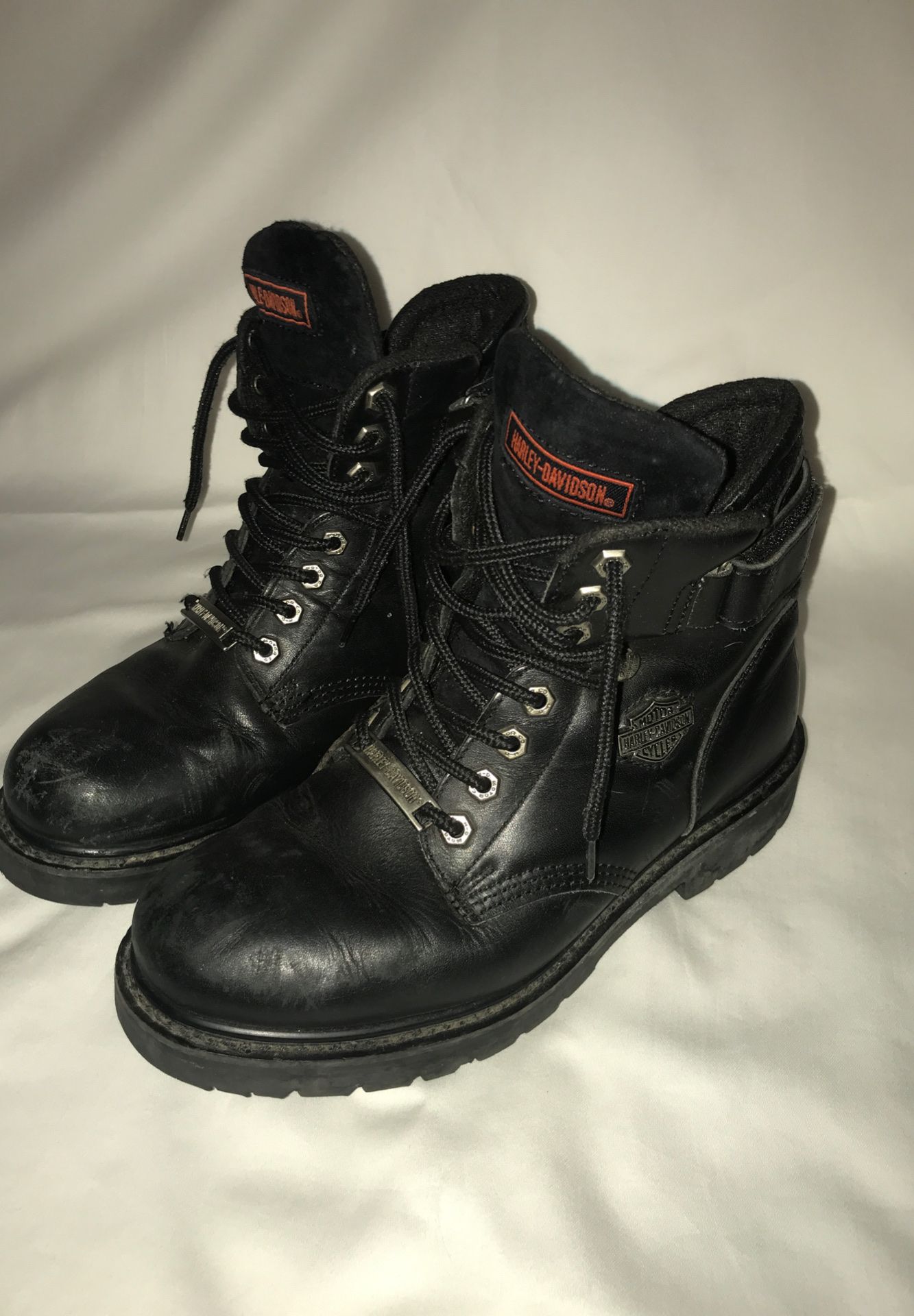Mens 8.5 Leather Harley Davidson Boots motorcycle