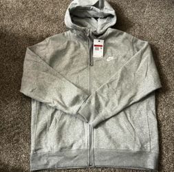 Grey Nike hoodie zip up brand new with tags
