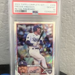 2023 Topps Complete Set Freddie Freeman #200 Foilboard PSA 10 Gem Mint Dodgers
