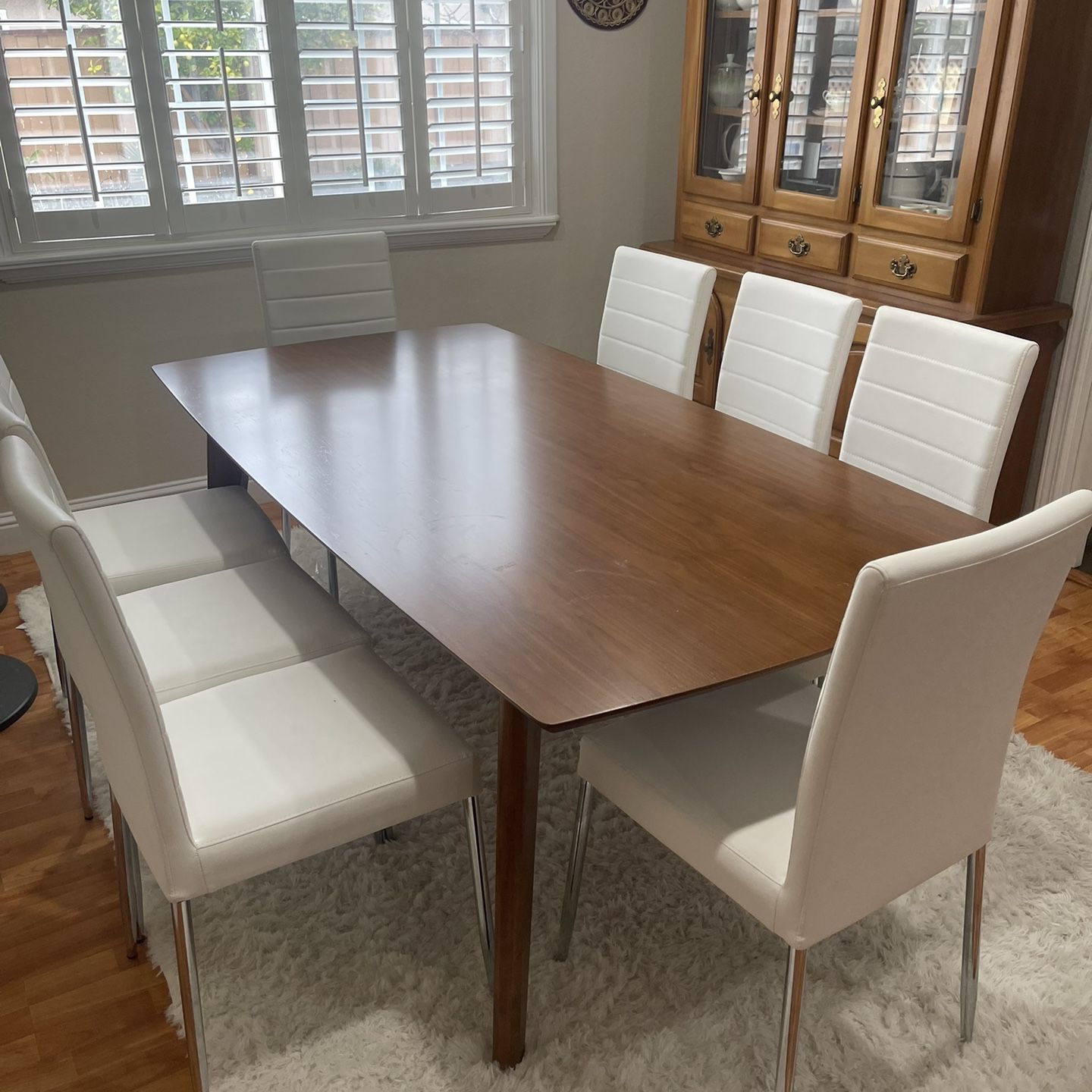 Move Out Sale- Living Space - Rectangular Dining Table Sets With 6 Chair