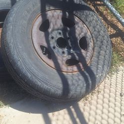 16" Tire And Wheel  Spare 6 Lug Chevrolet  90s Good Used. 35th Ave And McDowell Phx 