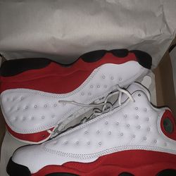 True red Jordan 13’s