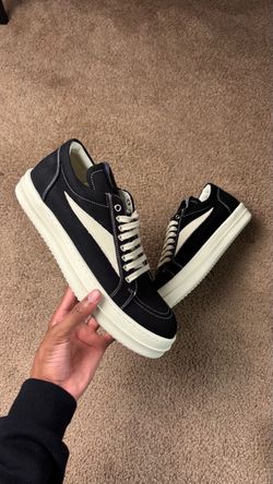 Black Low-Top Canvas Sneakers