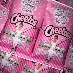 Lol surprise dolls chip bags 💕 #loldolls #loldollsparty #customchipbags #partyfavors #loldollsbirthdayparty ..