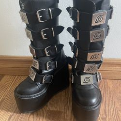 Naruto Platform Boots-Size 6