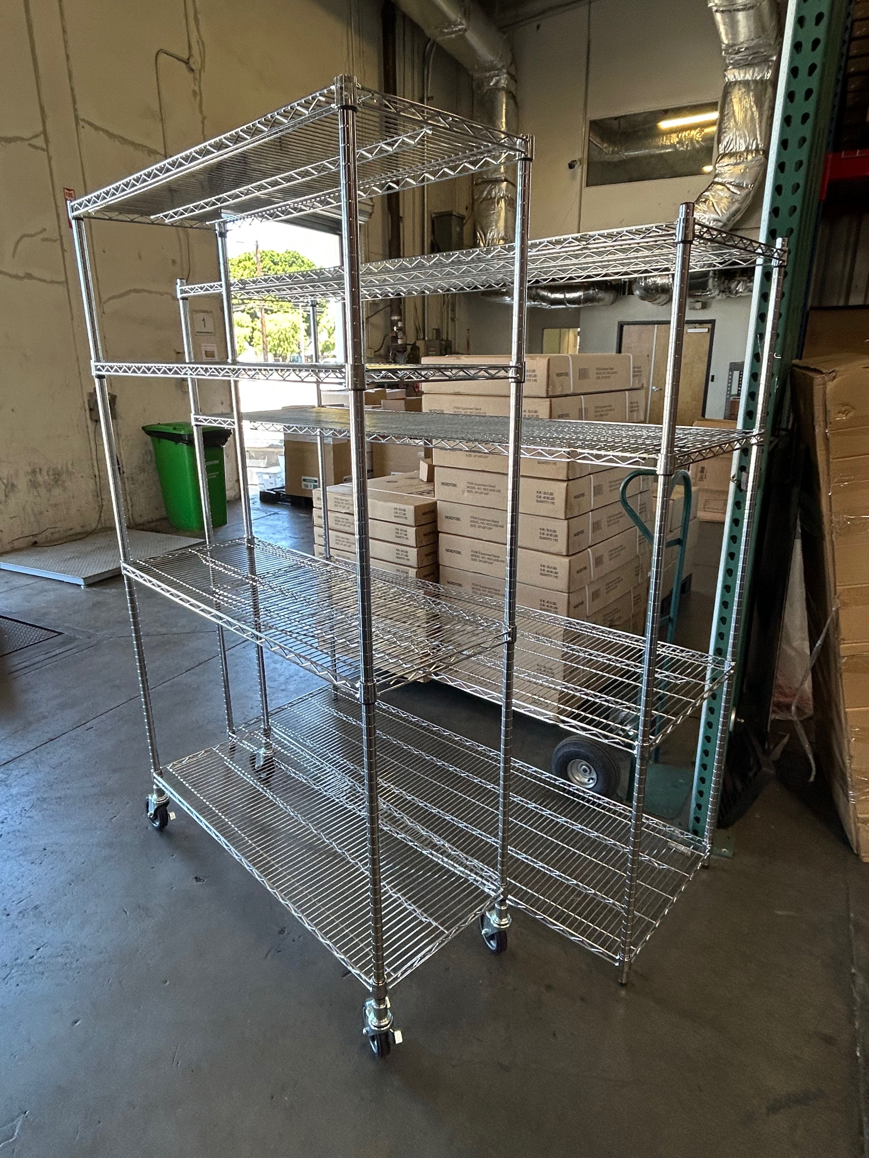 New heavy duty wire metal shelving racks