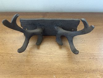 Moose Horns Metal Coat Rack
