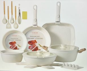 23Pcs Pots & Pans Ceramic Cookware Set
